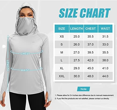 IUGA SPF Gömlek Kadın güneş koruma giyimi UPF 50 + Hoodie yüz kapatma UV Yürüyüş Uzun Kollu Gömlek Hafif Açık