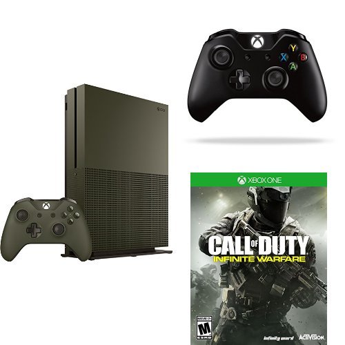 Xbox One S 1 TB Konsolu-Battlefield 1 Özel Sürüm Paketi + Görev Çağrısı + Denetleyici