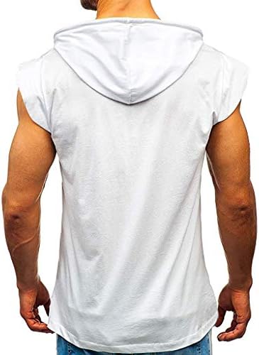 XXBR erkek Egzersiz Kapşonlu Tankı Üstleri Spor Eğitimi Kolsuz spor salonu kapüşonluları Vücut Geliştirme Kesilmiş Kas Gömlek