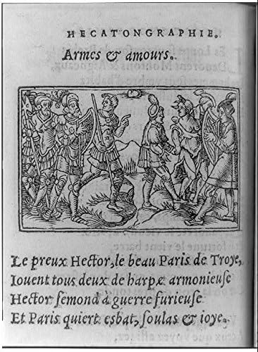 HistoricalFindings Fotoğraf: Armes ve Zırhların Fotoğrafı, 1548, Hector, Yunan Savaşçıları, Truva Paris'i, Arp, Savaş