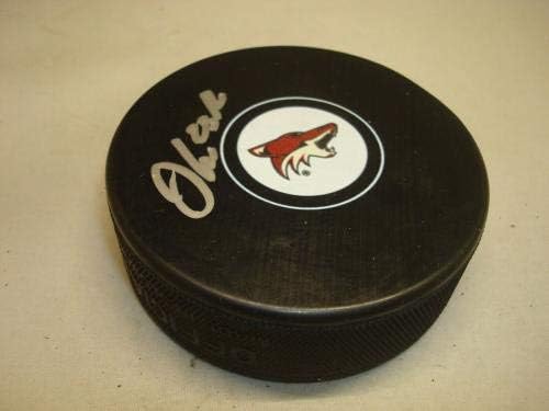 Oliver Ekman-Larsson İmzalı Arizona Coyotes Hokey Diski İmzalı 1C İmzalı NHL Diskleri