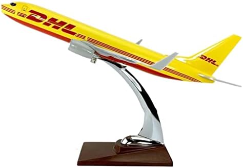 Uçak Modelleri 1: 144 Fit B737-800 Modeli DHL Havacılık Die-Cast Reçine Minyatür Dekoratif Plastik Uçak Kiti Ekran Koleksiyonu