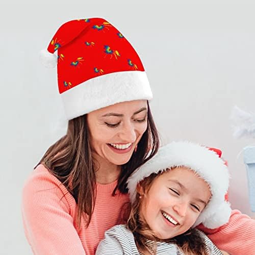 Kravat Boya Unicorn Komik Noel Şapka Noel Baba Şapkaları Kısa Peluş Beyaz Manşetleri Noel Tatil Partisi Dekorasyon Malzemeleri
