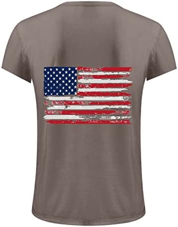 Erkek Bağımsızlık Günü T-Shirt erkek ABD Bayrağı Grafik T-Shirt Kısa Kollu Amerikan Vatansever Vintage Tees