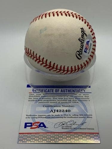 Dave Winfield Padres Yankees İmzalı İmza Resmi OMLB Beyzbol PSA DNA'sı * 40 İmzalı Beyzbol Topları