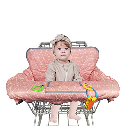 Bebek için Alışveriş Sepeti Kapağı Pamuklu mama sandalyesi Kapak, Geri Dönüşümlü, Makinede Yıkanabilir Bebek, Yürümeye Başlayan