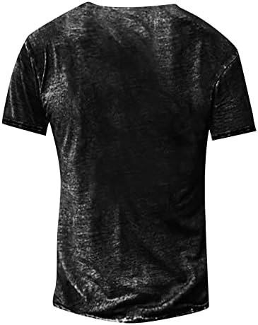 RTRDE erkek T Shirt Koyu Gri 3D Baskı Sokak Rahat Kısa Kollu Düğme Aşağı Baskılı Giyim Temel T-Shirt, S-4XL