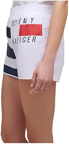 Tommy Hilfiger Spor Bayan Beyaz Streç Aktif Giyim Şort XS
