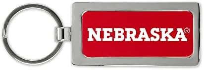 Rıco Industrıes NCAA Nebraska Cornhuskers İki Taraflı Metal Anahtarlık-Her Gün Harika Oto Aksesuar