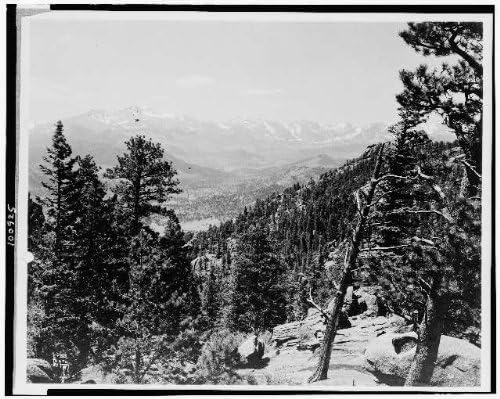 Tarihselfindings Fotoğraf: Longs Zirvesi, Kıta Ayrımı, Katedral Sırtı, Colorado, CO, Dağlar, 1909-1932