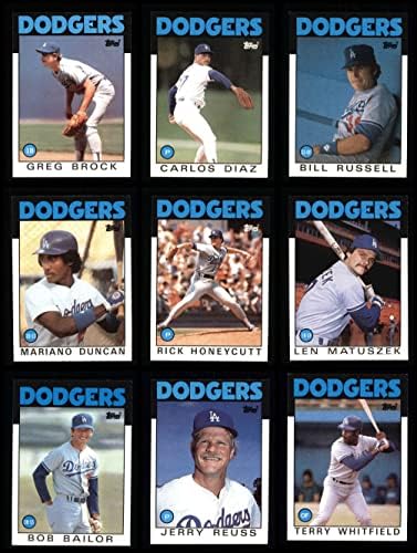 1986 Topps Los Angeles Dodgers Takım Seti Los Angeles Dodgers (Set) NM / MT Dodgers