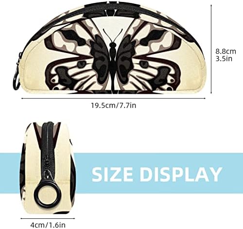 Kalem Çantası Siyah Kelebek Yumuşak Fermuarlı kese kalem Organizatör makyaj Çantaları