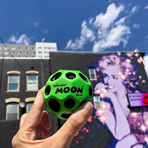 Waboba Ay Topu-Süper Yüksek Zıplayan Top-Neon Renkli İç ve Dış Mekan Top Yaşları-Pop Sesleri Çıkar-Tutması Kolay