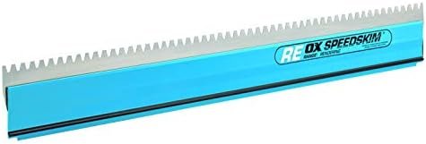 ÖKÜZ araçları Pro Serisi REBL QuickSkim Alçı Kayma Bıçağı-23-5/8 İnç/Değiştirilebilir Paslanmaz Çelik Çentikli Bıçak Sadece