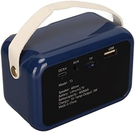 KUIDAMOS kablosuz hoparlör, Surround Stereo Ses Hafif Çok Fonksiyonlu taşınabilir bluetooth'lu hoparlör Ev için (Mavi)