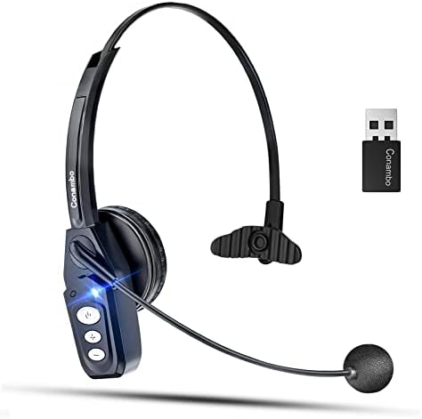 Conambo Gürültü Önleyici Bluetooth Kulaklık V5. 0, 16 Saat HD Konuşma Süresi Eller Serbest Kablosuz Kulaklık, Cep Telefonları