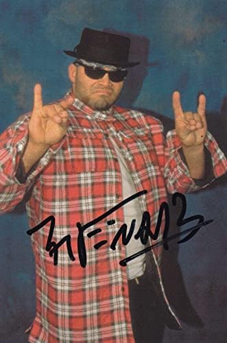 Konnan İmzalı 1998 Panini WCW / nWo Fotoğraf Kartları 4x6 Fotoğraf Kartı 95 AEW AAA Darbeli İmzalı Güreş Fotoğrafları