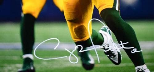 Clay Matthews İmzalı Green Bay Packers 16x20 Duruş Fotoğrafı-JSA W * Beyaz İmzalı NFL Fotoğrafları