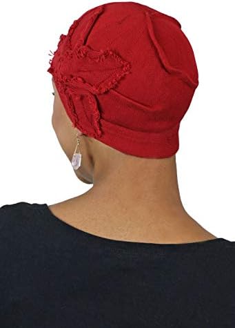 Kemo Kap Kadınlar için Kanser Şapkalar Türban Şapka Bere Kafa Kaplamaları Saç Dökülmesi Parkhurst %100 % Pamuk Kelebek Bere