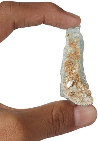 GEMHUB 200.7 CT Doğal Büyük Kristal Reiki Çakra Aqua Gökyüzü Akuamarin Gevşek Taş Eskitme, meditasyon ve Reiki Kristal Şifa