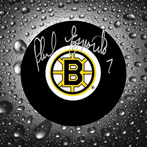 Phil Esposito Boston Bruins İmzalı Disk-İmzalı NHL Diskleri