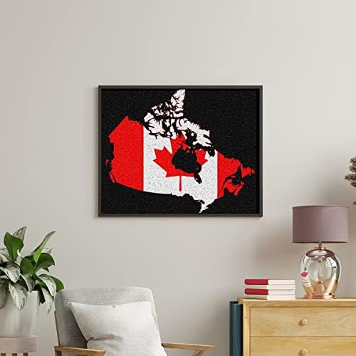 Kanada Bayrağı Sayılar tarafından DIY Boya Akrilik Boyama Kitleri Duvar Sanatı Resimleri ıçin Ev Oturma Odası ofis dekorasyonu
