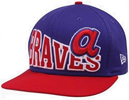 Yeni Dönem MLB Atlanta Braves Lacivert-Kırmızı Cooperstown Stoklu Snapback Şapka