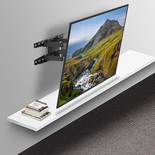 Çoğu 32-70 inç Düz Kavisli TV için Braketli Paslanmaz Çelik TV Duvar Standları, 50 kg'a kadar Eğimli TV Duvar Braketi Yüksekliği