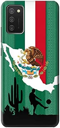 R2994 Meksika Futbol Futbol Harita Bayrak Kılıf Kapak için Samsung Galaxy A03S