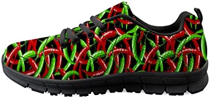 Kırmızı Yeşil Acı Biber erkek Koşu Hafif nefes alan günlük spor ayakkabılar Moda Ayakkabı yürüyüş ayakkabısı