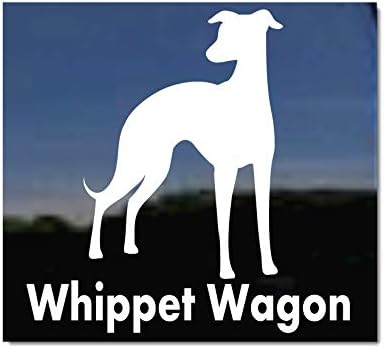 Whippet Vagon / Yüksek Performanslı Vinil Köpek Pencere Çıkartması Araba Kamyon Tablet laptop etiketi