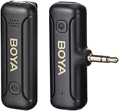BOYA ile BY-WM3T2-M1 Kablosuz Yaka Mikrofonu Tak Oyna Mikrofon Kamera Kaydedici için 3.5 mm TRS Konnektörü ile Gürültü İptali