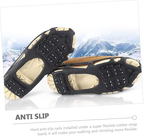 CLİSPEED 5 Takım Koşu Profesyonel Sapları Ayakkabı Kaymaz Dağcılık Malzemeleri Krampon Yürüyüş Çekiş Kaymaz Sivri Buz Açık