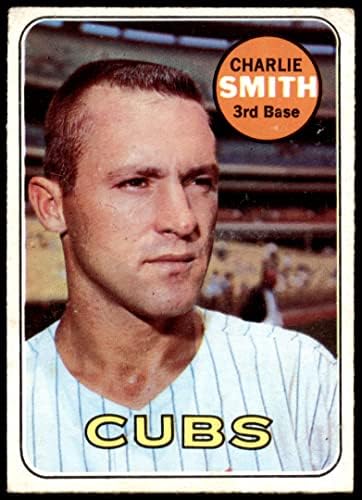 1969 Topps 538 Charlie Smith Chicago Cubs (Beyzbol Kartı) VG Cubs