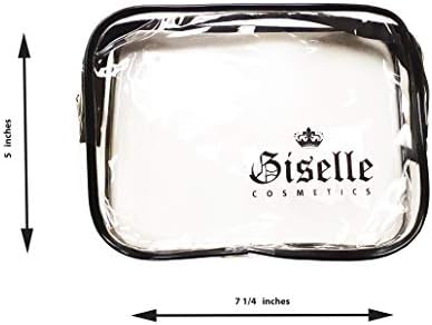 Giselle Kozmetik Temizle Makyaj Çantaları Tsa Onaylı 6 adet Kozmetik Makyaj Çantaları Seti Temizle Makyaj Organizatör kozmetik
