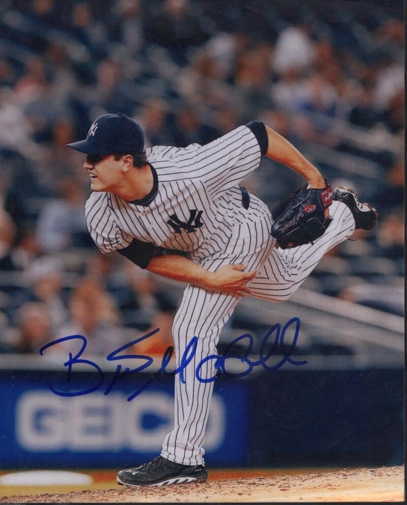 Brett Marshall New York Yankees, Coa İmzalı MLB Fotoğrafları ile 8x10 Fotoğraf İmzaladı
