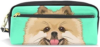 Benim Günlük Pomeranian Köpek Kalem Kutusu Kalem Çantası Kılıfı bozuk para cüzdanı Kozmetik Makyaj Çantası
