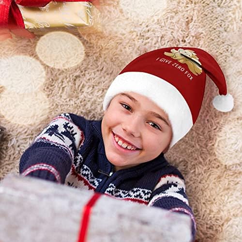 Ben Vermek Sıfır Tilki Noel Şapka Yumuşak Peluş Santa Kap Komik Bere Noel Yeni Yıl Şenlikli Parti için