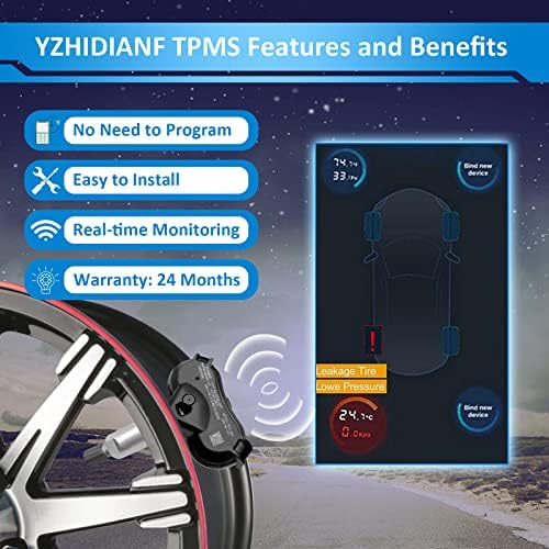 YZHIDIANF TPMS Sensörü için: - Honda Acura, 315MHz lastik basıncı sensörü için: - Honda Civic 2008-2014 için: - Acura CSX