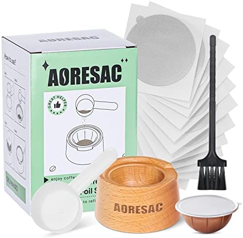 AORESAC Yeniden Kullanılabilir Alüminyum Folyo Mühürler Kiti Nespresso Vertuo ve Vertuoline Bakla Yeniden Kullanılabilir