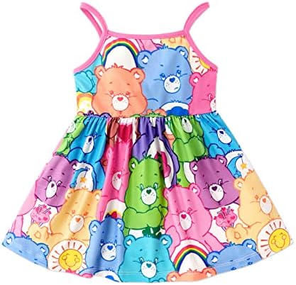 Bakım Ayılar Bebek Kız kemerli elbise Bebek Kız Bir Çizgi Sundress Pembe Çizgili Cami Elbise 3M-24Months