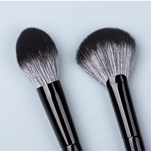 Ceviz Kozmetik Fırça-Siyah Gümüş Serisi Saç Yumuşak Fırçalar-Acemi ve Profesyonel Güzellik Aracı-Makyaj Kalemi (Renk: A,