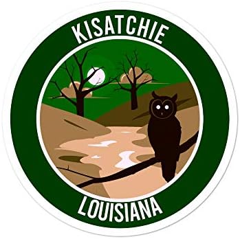 Kisatchie Ulusal Ormanı (Baykuş) vinil yapışkan Çıkartması 3ila 5.5
