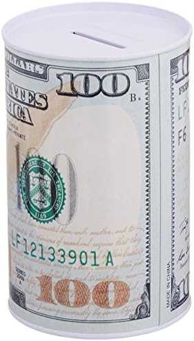 100 Dolarlık Banknot Sarma ile Ev Bay Metal Para Kumbarası