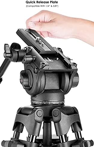 Profesyonel Dört Tüp Alüminyum 72 Tripod (Sıvı Kafa) Canon EF 40mm f / 2.8 STM