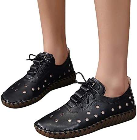 Kadınlar Nefes bağcıklı ayakkabı Daireler rahat ayakkabılar Unisex Hafif iş ayakkabısı Bayan Casual Flats Ayakkabı