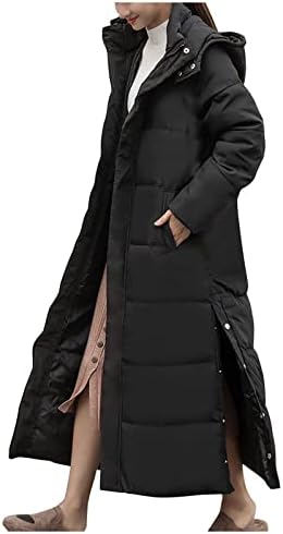 JJHAEVDY kadın aşağı ceket Kış Uzun Ceket Rüzgar Geçirmez balon kapüşonlu ceket Kış Uzun Ceket