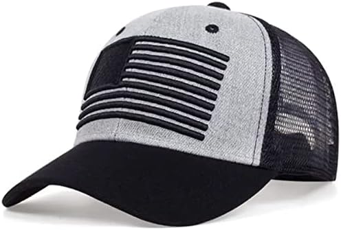 Amerikan Bayrağı Şapka ABD Yumuşak Fit İşlemeli Kamyon Şoförü Örgü Snapback beyzbol şapkası