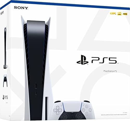 Playstation 5 Disk Sürümü PS5 Konsolu-4K-TV Oyun, 120Hz 8K Çıkış, 16GB GDDR6, 825GB SSD, WiFi 6,Bluetooth, 5.1