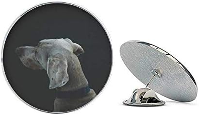 Köpek Pet Hayvan Yalnız Gece Yuvarlak Metal Tack Şapka Pin Broş